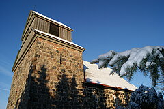 Foto: Gudrun Unger; Kirche Stöffin im Winter