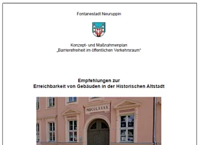 Durch Klick zu den "Empfehlungen zur Erreichbarkeit von Gebäuden"