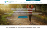 Screenshot der Website gesundes-ruppiner-seenland.de